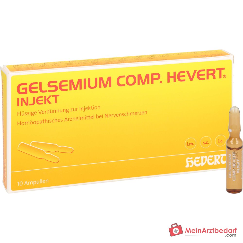 Ampoules injectables Hevert Gelsemium comp., 10 pièces.