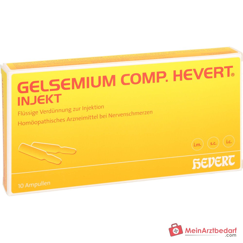 Ampoules injectables Hevert Gelsemium comp., 10 pièces.