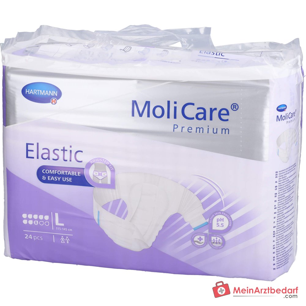 MoliCare Premium Elastic Slip 8 gouttes Slip pour incontinence taille L 72 pcs.