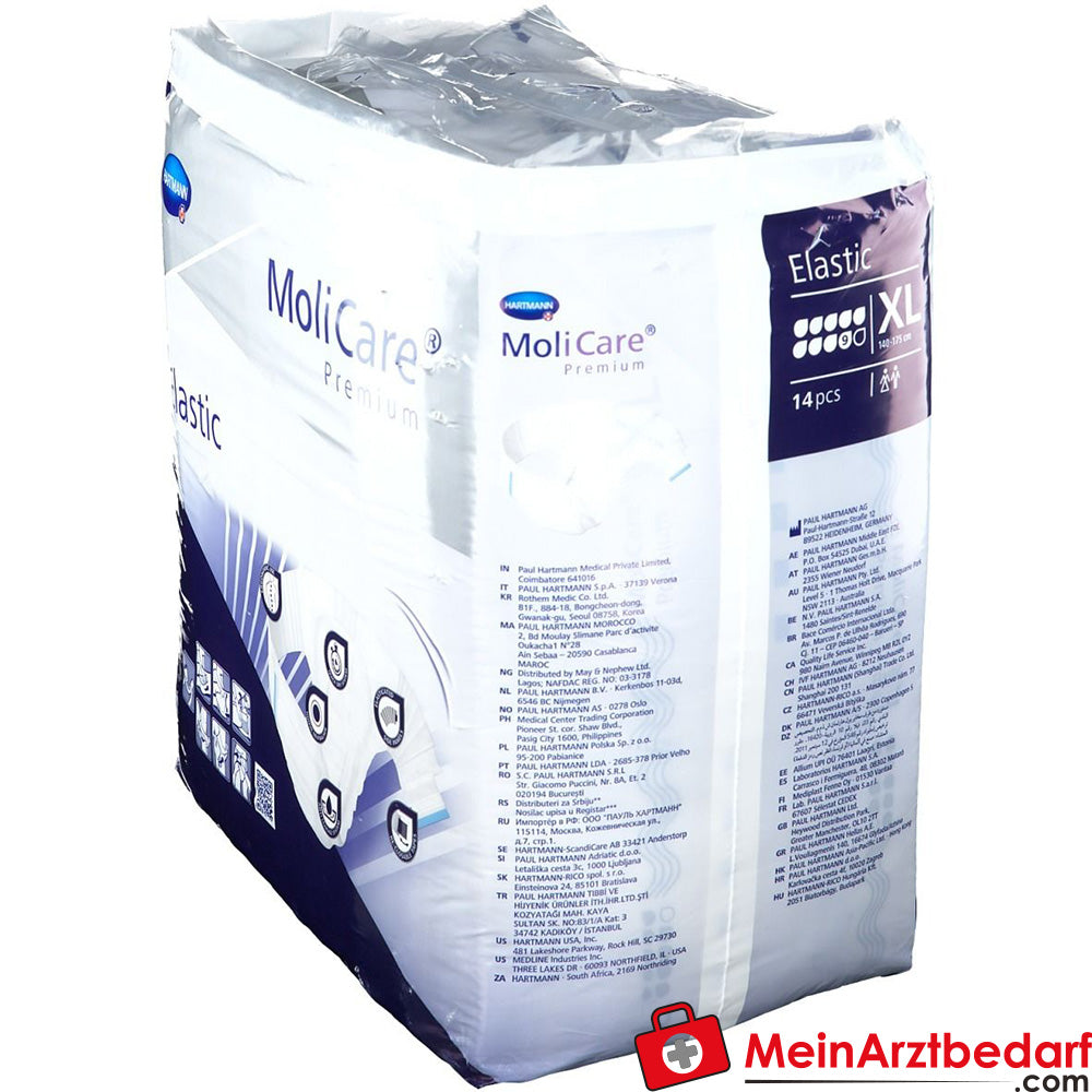 MOLICARE Premium Elastic Slip 9 Tropfen XL, 14 St..