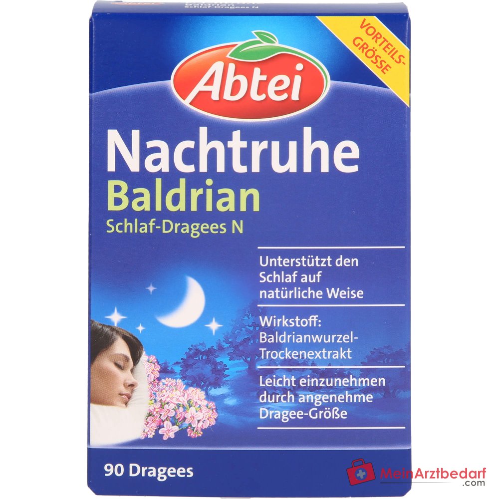Abtei Nocne Uspokojenie Kozłek Waleriana Walerianowy ekstrakt suchy tabletki nasenne N, 90 szt.