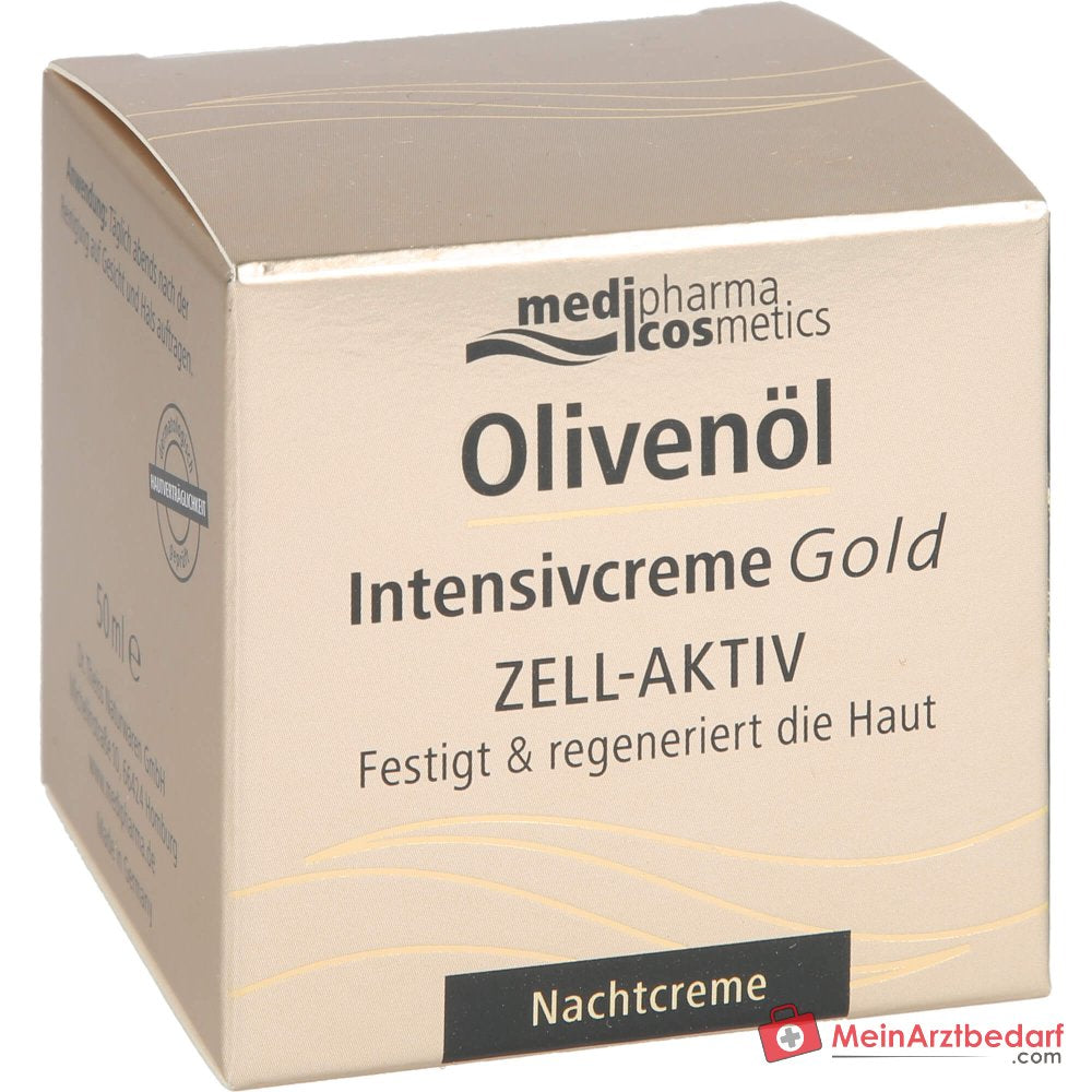 medipharma cosmetics Olijfolie Intensiefcrème Goud Cel-Actief Nachtcrème, 50 ml