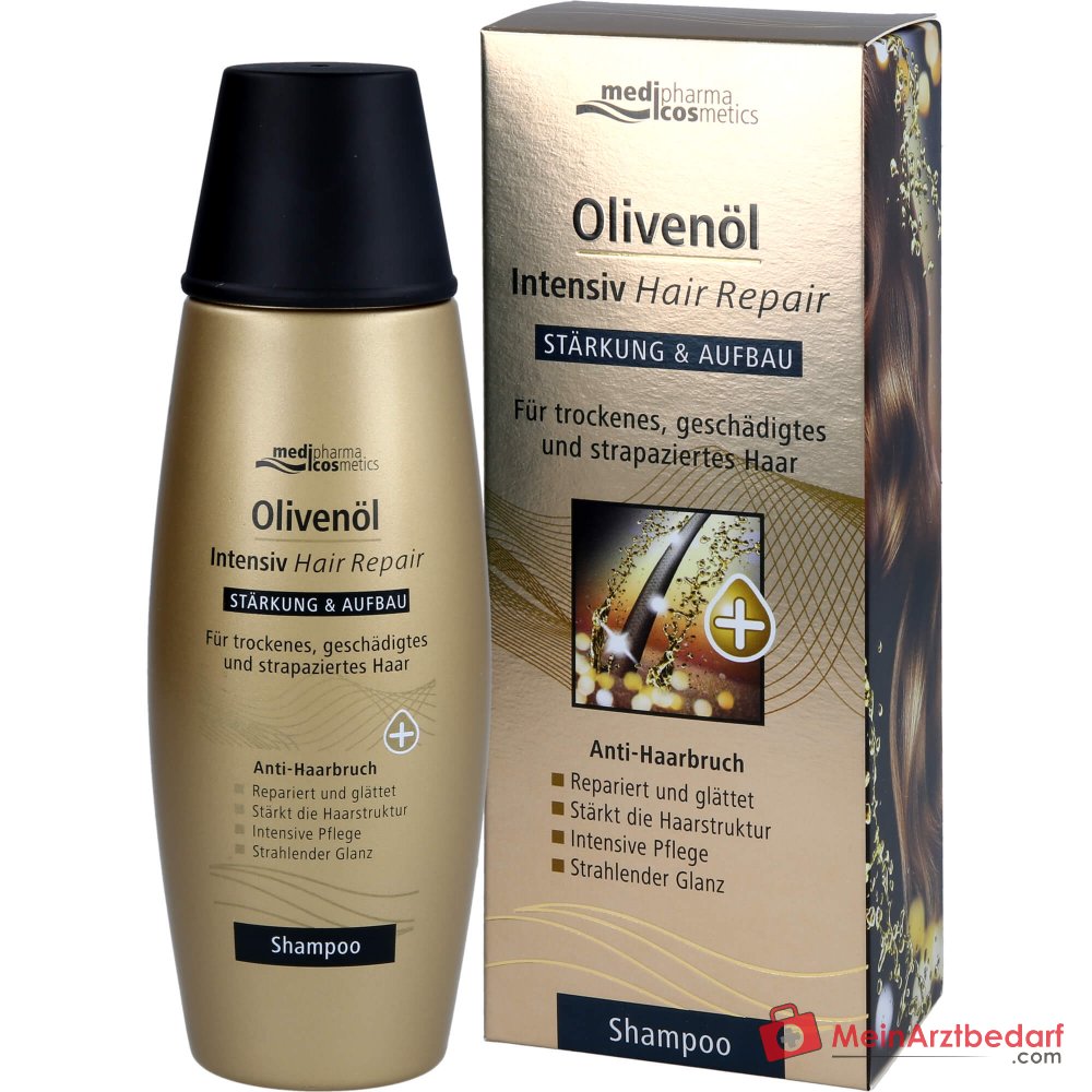 Medipharma Cosmetics Olio d'Oliva Shampoo Riparatore Intensivo per Capelli, 200 ml