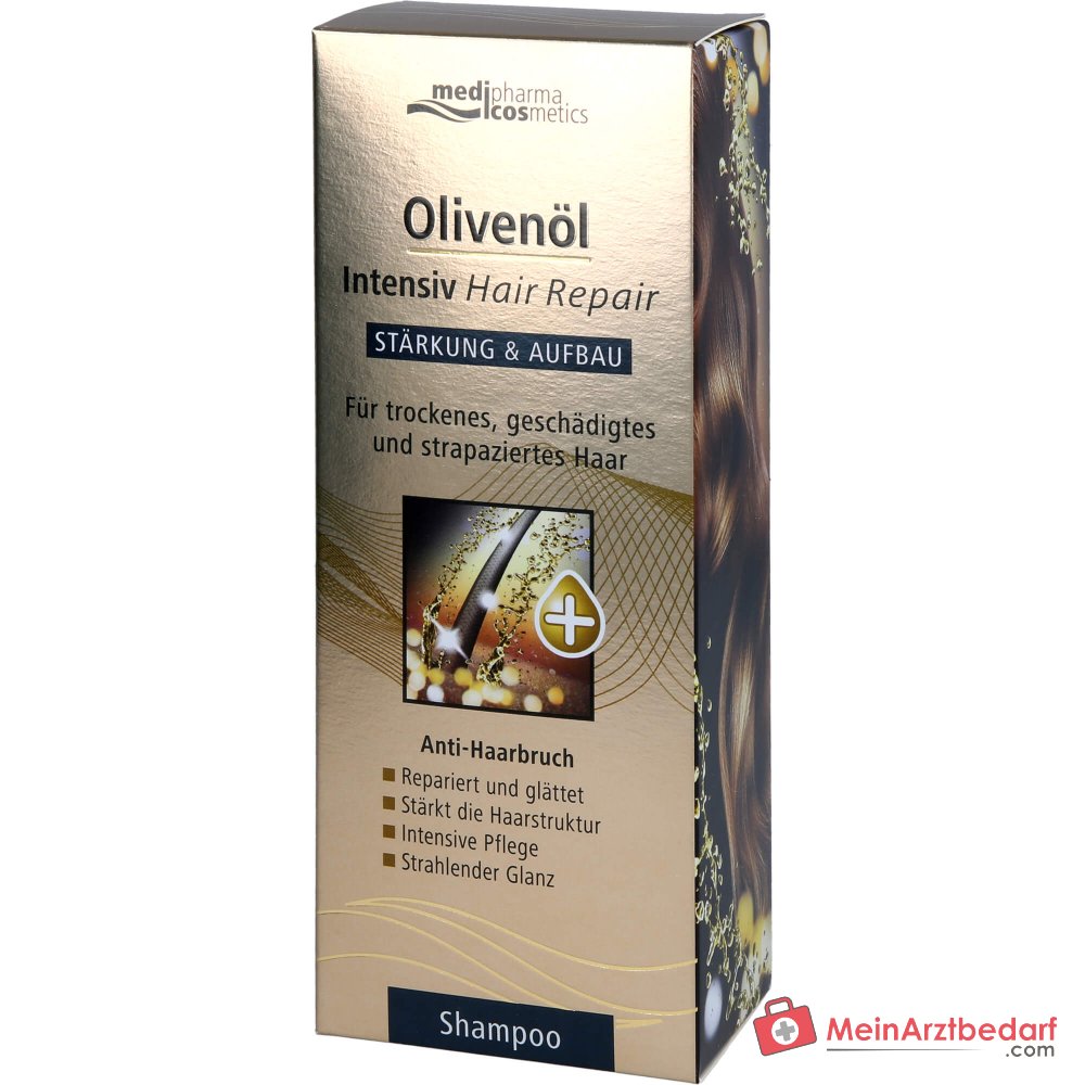 Medipharma Cosmetics Olio d'Oliva Shampoo Riparatore Intensivo per Capelli, 200 ml