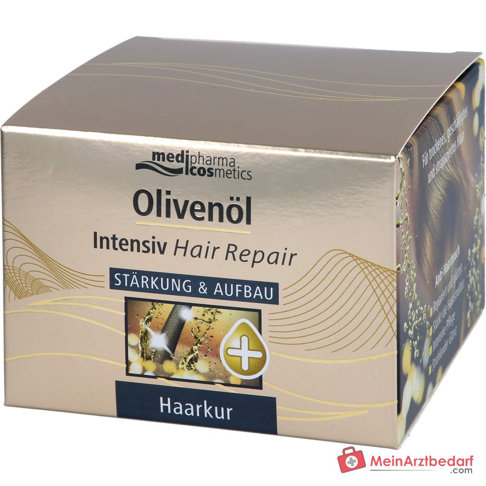 medipharma cosmetics Masque Réparateur Intensif pour Cheveux à l'Huile d'Olive, 250 ml