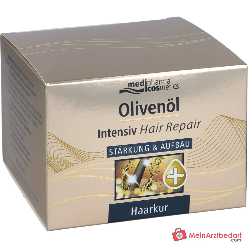 medipharma cosmetics Masque Réparateur Intensif pour Cheveux à l'Huile d'Olive, 250 ml