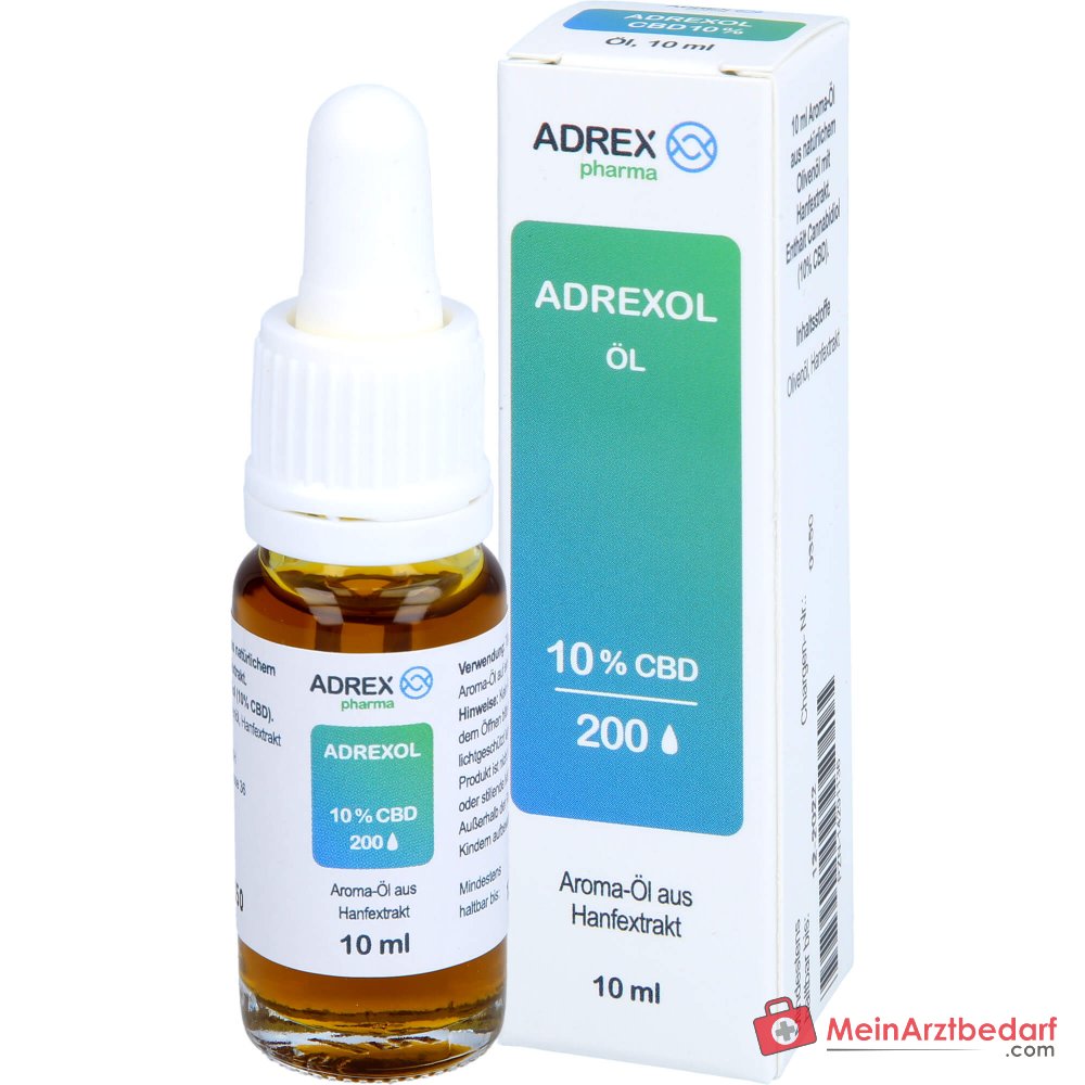 Olejek smakowy ADREXOL 10% CBD (1000 mg) o pełnym spektrum działania