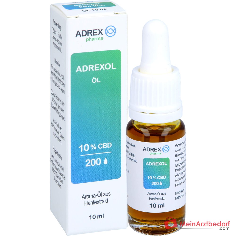 Olejek smakowy ADREXOL 10% CBD (1000 mg) o pełnym spektrum działania