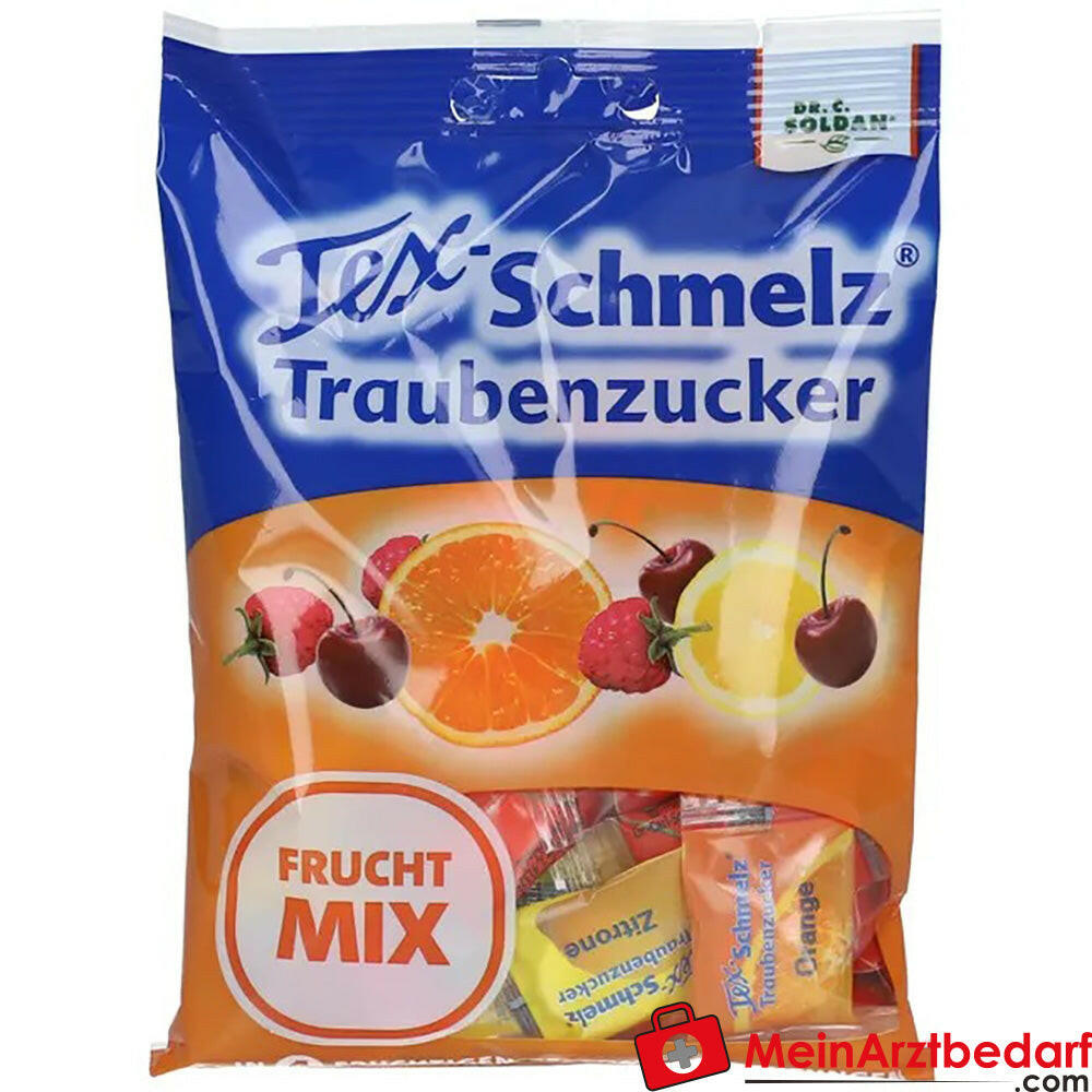 Tex-Schmelz® Traubenzucker Frucht-Mix, 75g.