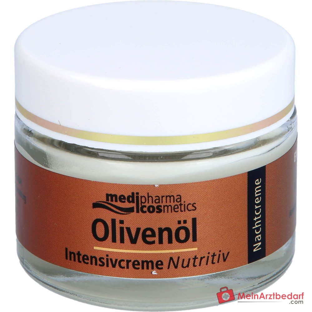 crema intensiva nutritiva de noche con aceite de oliva medipharma cosmetics, 50 ml