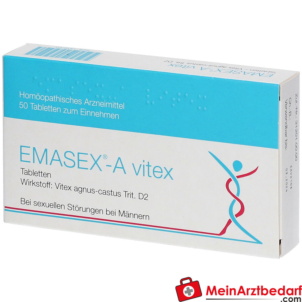 EMASEX®-A vitex 50 Tabletten für sexuelle Störungen bei Männern.