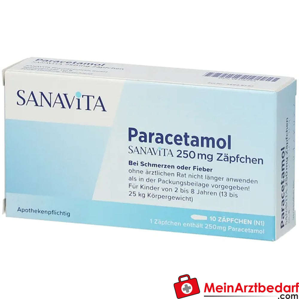 Paracetamol SANAVITA 250mg.
