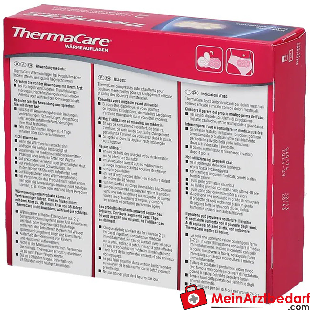 ThermaCare® Wärmeauflagen bei Regelschmerzen, 2 St..
