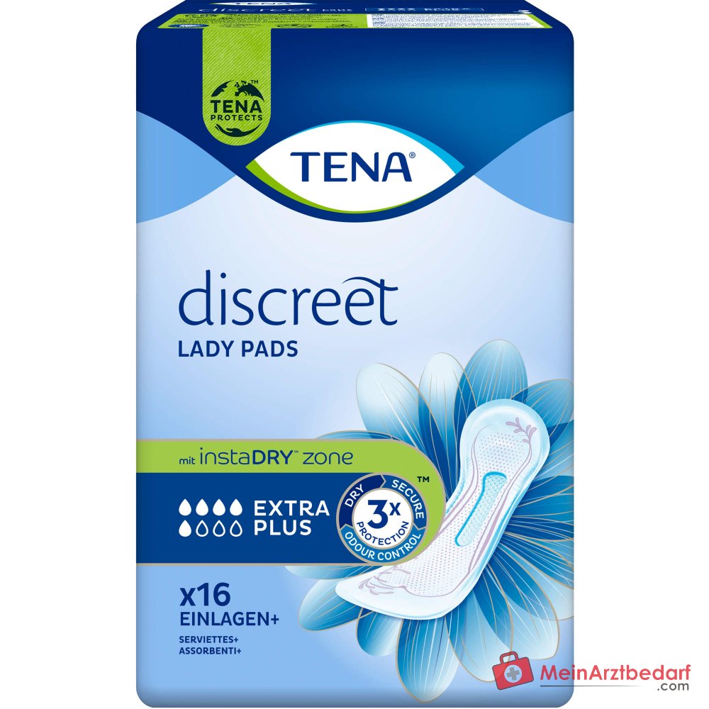 Tena Lady Discreet Extra Plus compresas para incontinencia, 96 unidades