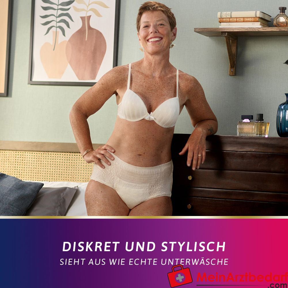 TENA Silhouette Plus Creme M Inkontinenz Pants.