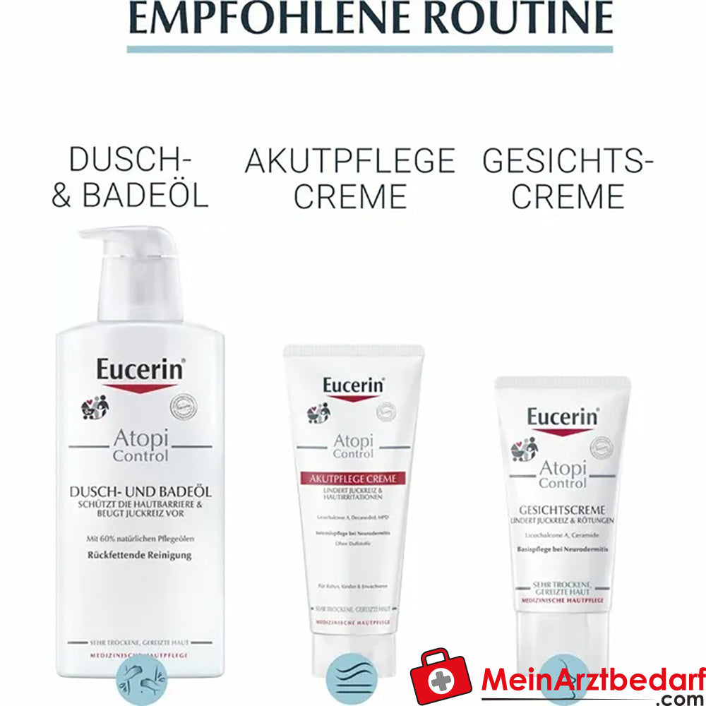 Eucerin® AtopiControl beruhigender Balsam|für Neurodermitis und sehr trockene Haut, 400ml.