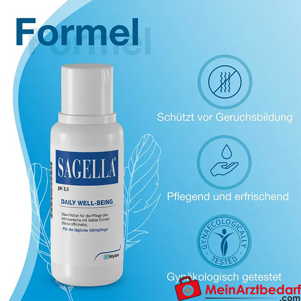 Sagella® pH 3,5 Daily Well-Being - Intimwaschlotion, 100ml.