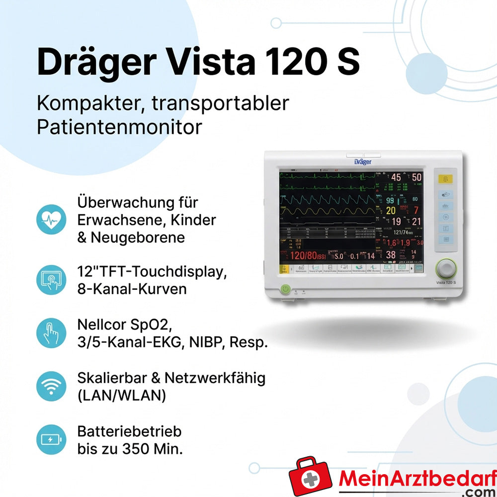 Dräger Vista 120 S patiëntmonitor 12