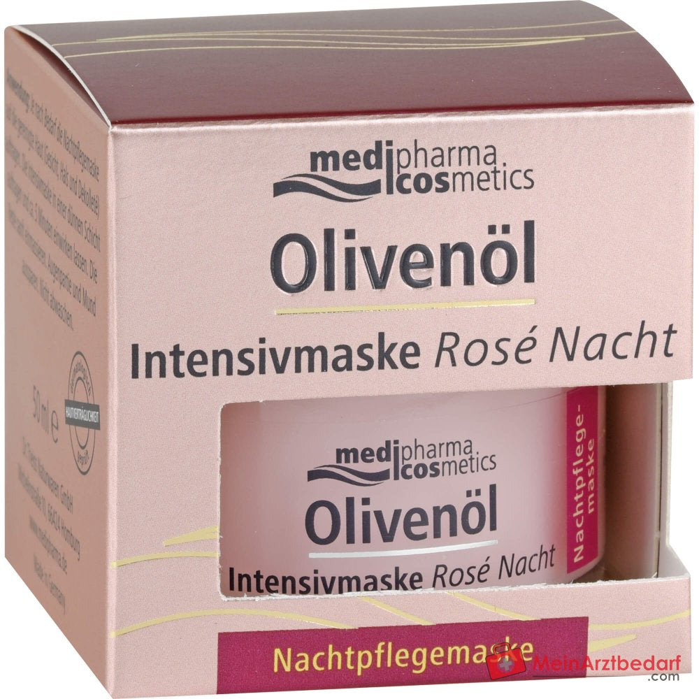 medipharma cosmetics Olijfolie Intensiefmasker Rosé Nacht, 50 ml