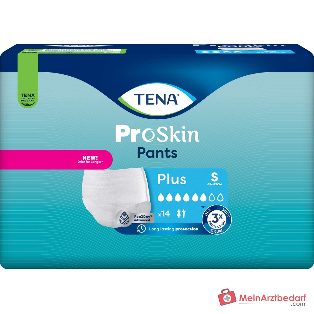 Tena Pants Plus culottes jetables pour incontinence modérée à sévère, taille S, 14 pièces.