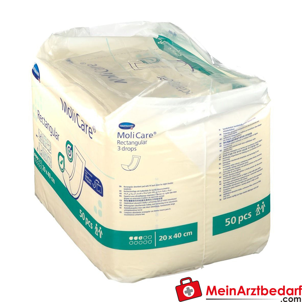 MoliCare® Rectangular 3 Tropfen 20x40 cm.