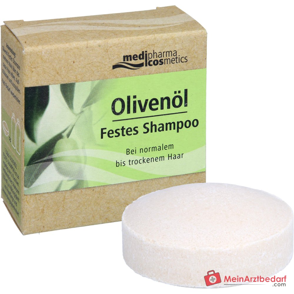 medipharma cosmetics Shampoo Solide à l'Huile d'Olive, 60 g