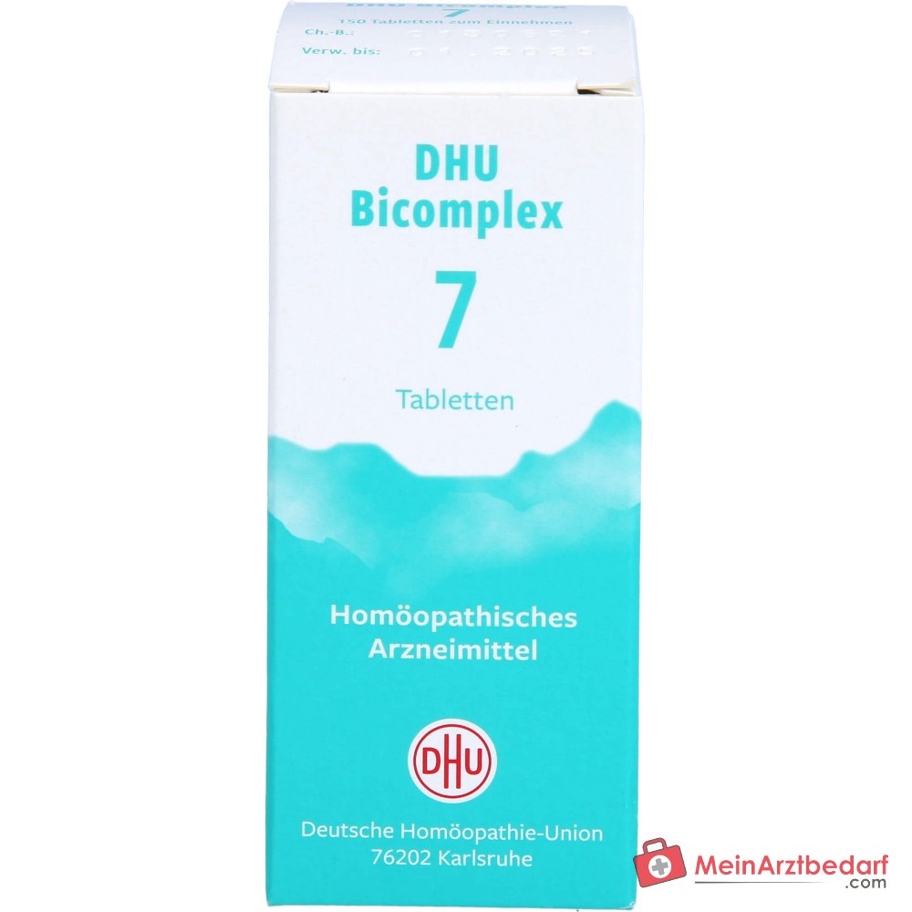 DHU Bicomplex 7 Calcium/Potassium/Ferrum/Magnesium phosphoricum D6 25 mg tabletki każda