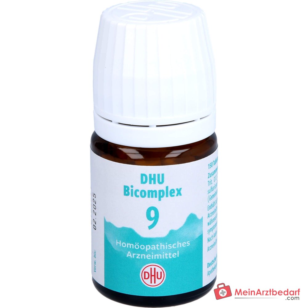 DHU Bicomplexe 9 Ferrum phosphoricum / Natrium phosphoricum / Natrium sulfuricum / Silicea Comprimés, 150 pcs.