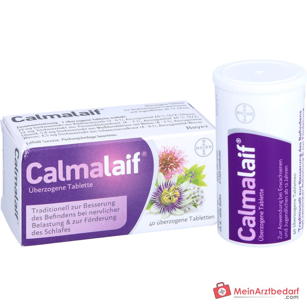Calmalaif Compresse Valeriana Passiflora Ortica Nera Biancospino 40 St.