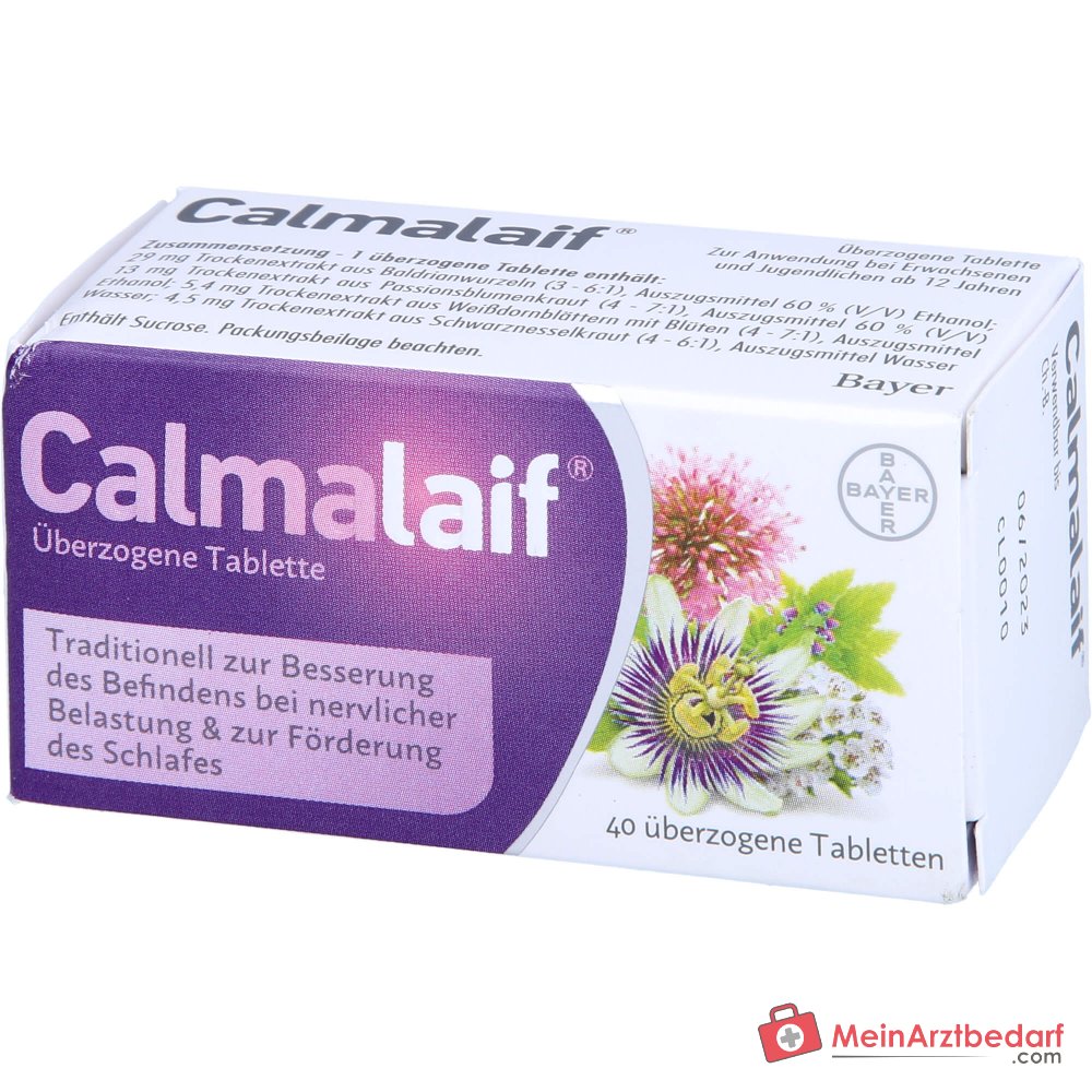 Calmalaif Compresse Valeriana Passiflora Ortica Nera Biancospino 40 St.