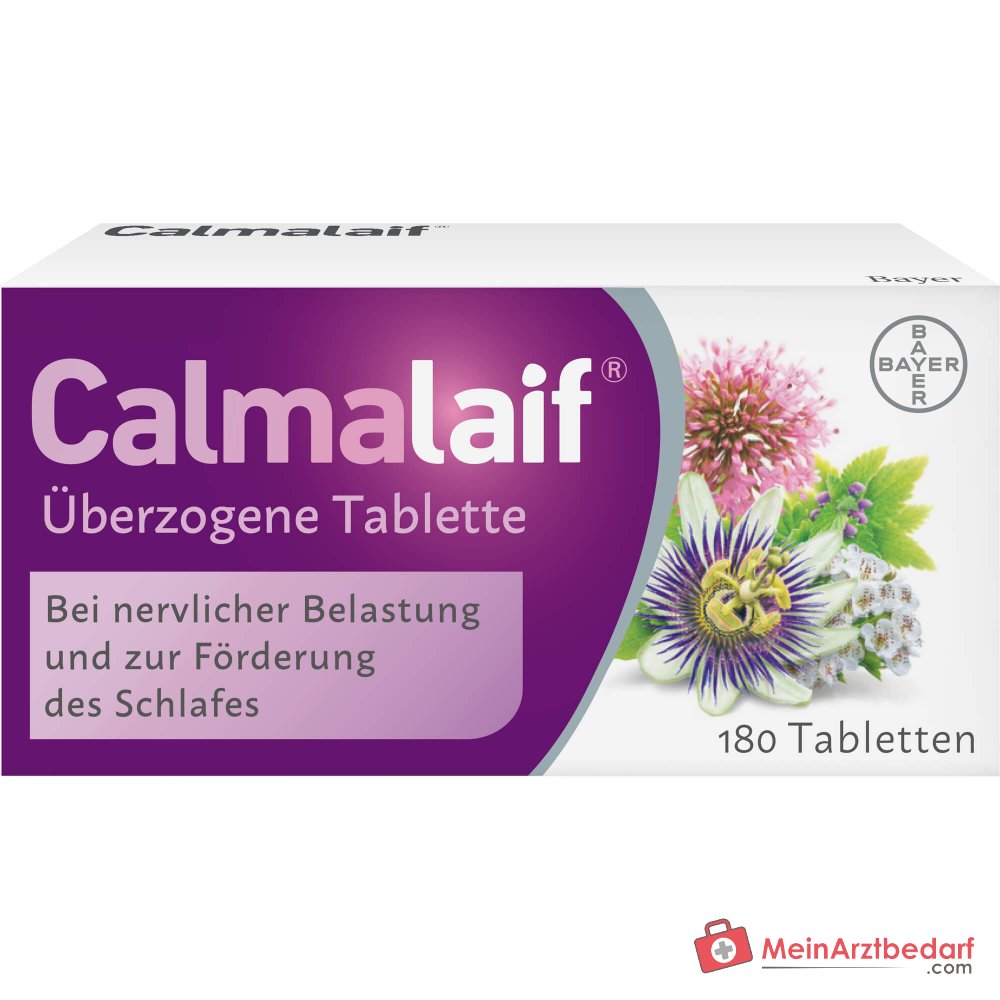Calmalaif comprimidos recubiertos a base de plantas medicinales (valeriana, pasiflora, ortiga negra, espino blanco)