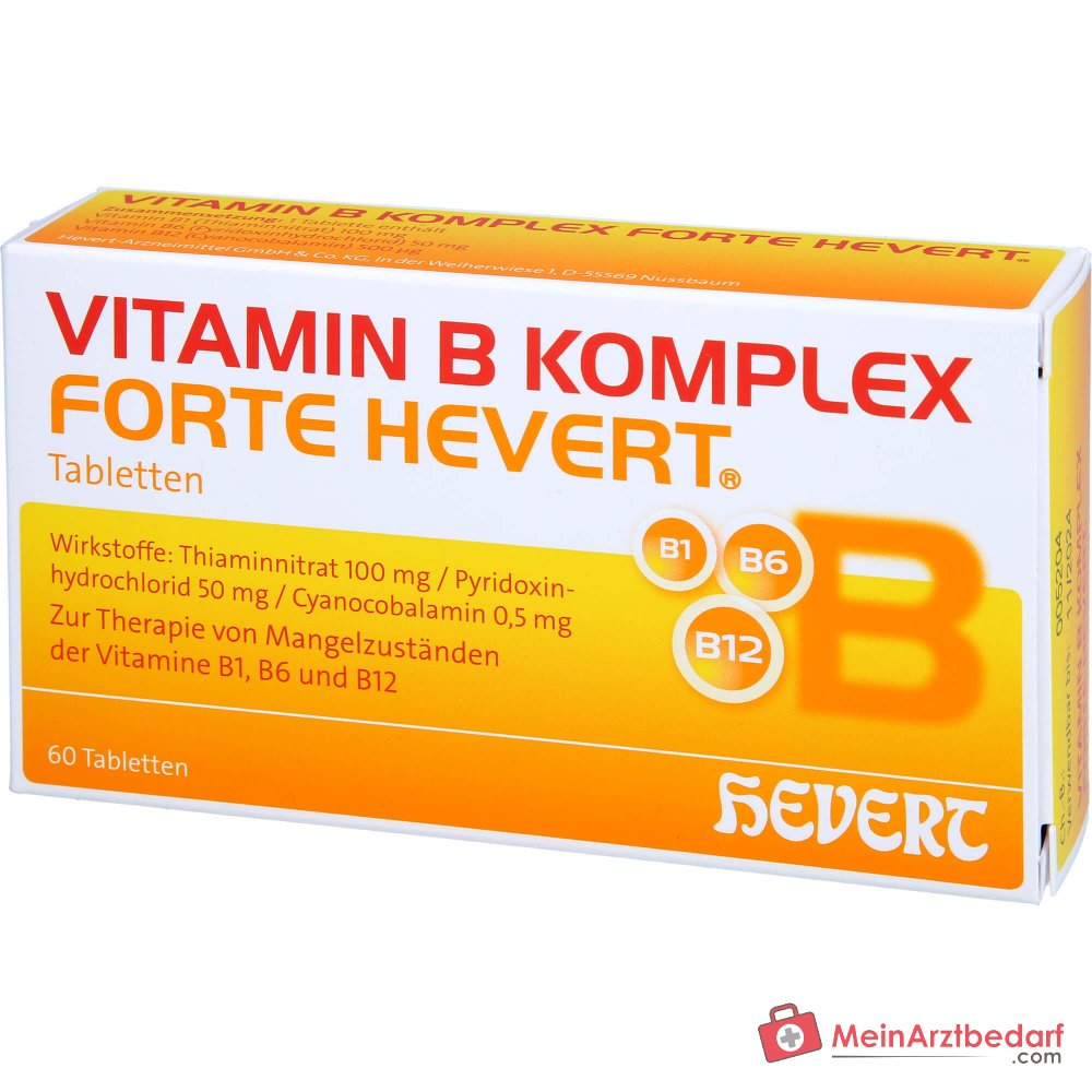 Comprimés Hevert Vitamine B Complexe forte, 60 pièces.