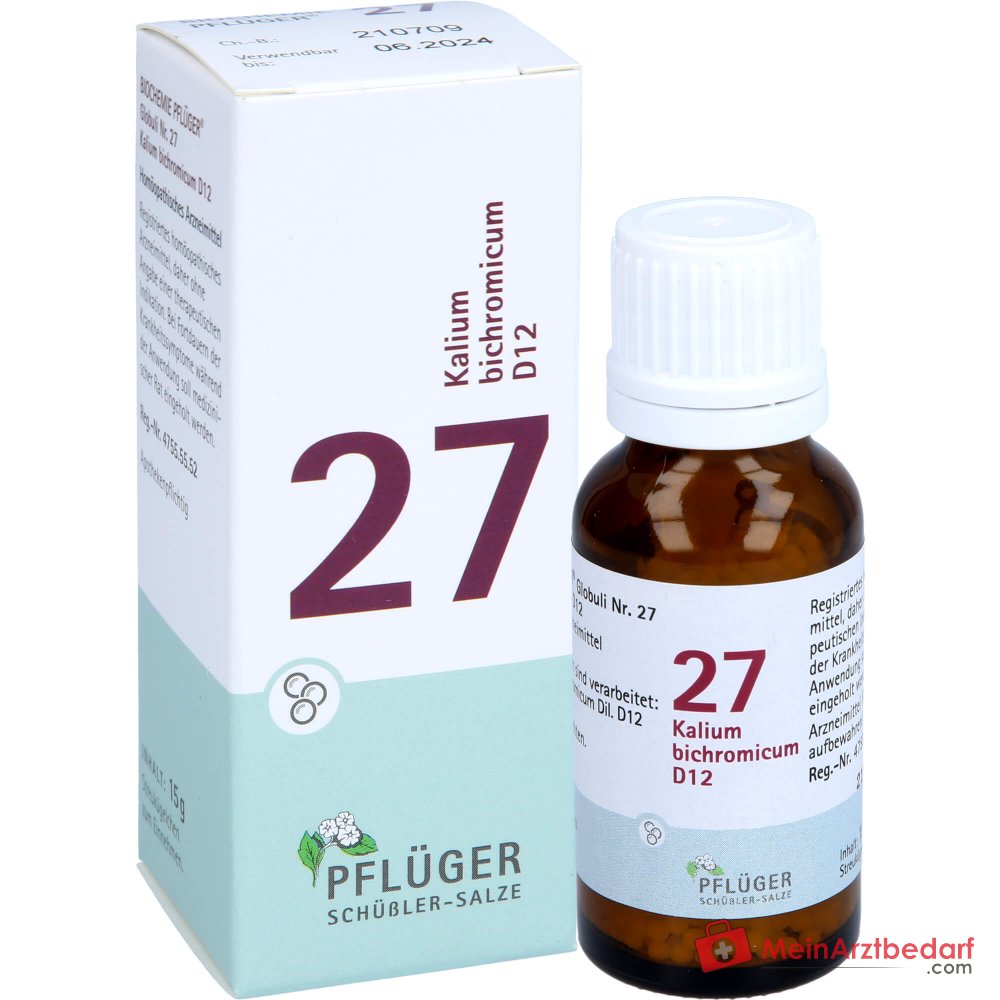Biochemie Pflüger Globuli Nr. 27 Kalium bichromicum D12 korrels, 15 g