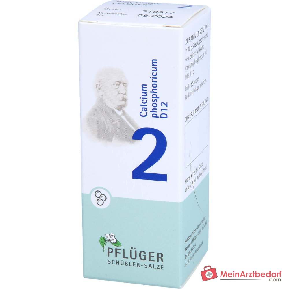 Pflüger Biochemie Globuli N° 2 Calcium phosphoricum D12 Globules, 15 g