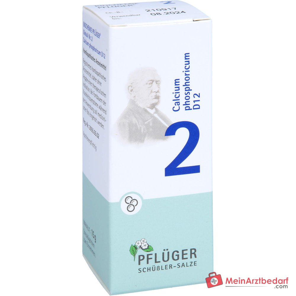 Pflüger Biochemie Globuli N° 2 Calcium phosphoricum D12 Globules, 15 g
