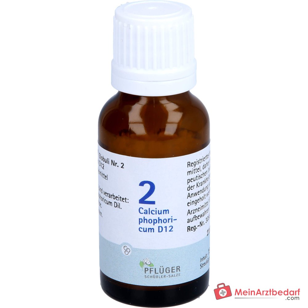 Pflüger Biochemie Globuli N° 2 Calcium phosphoricum D12 Globules, 15 g