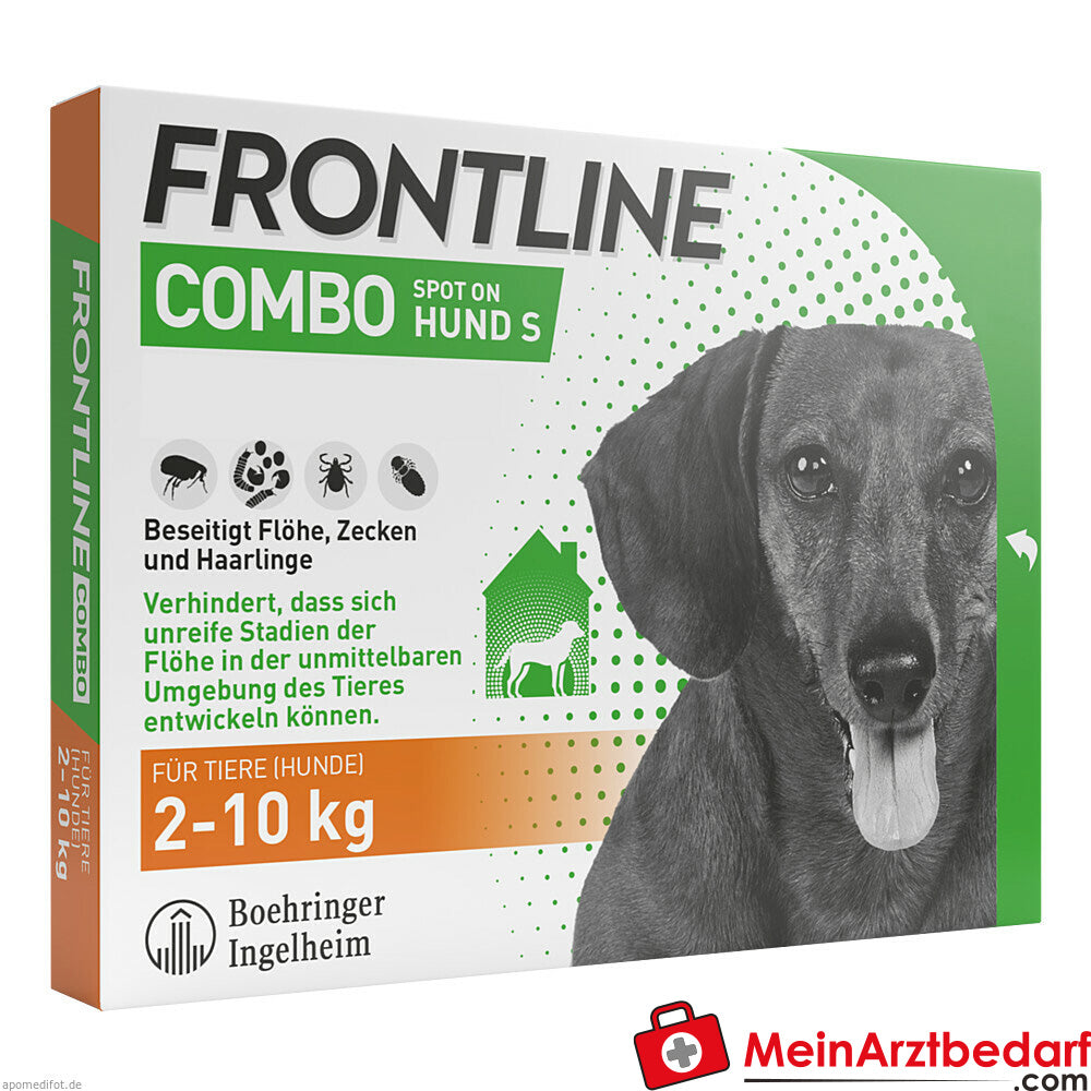 Frontline Combo pour chien S, 3 pièces