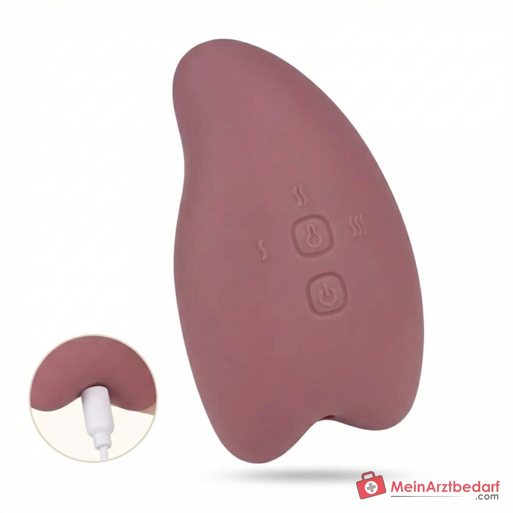 Momcozy urządzenie do masażu piersi 2 w 1 z funkcją podgrzewania i wibracji, 2 tryby, 6 poziomów intensywności, wodoodporność IPX7, magnetyczne ładowanie USB, wolne od BPA