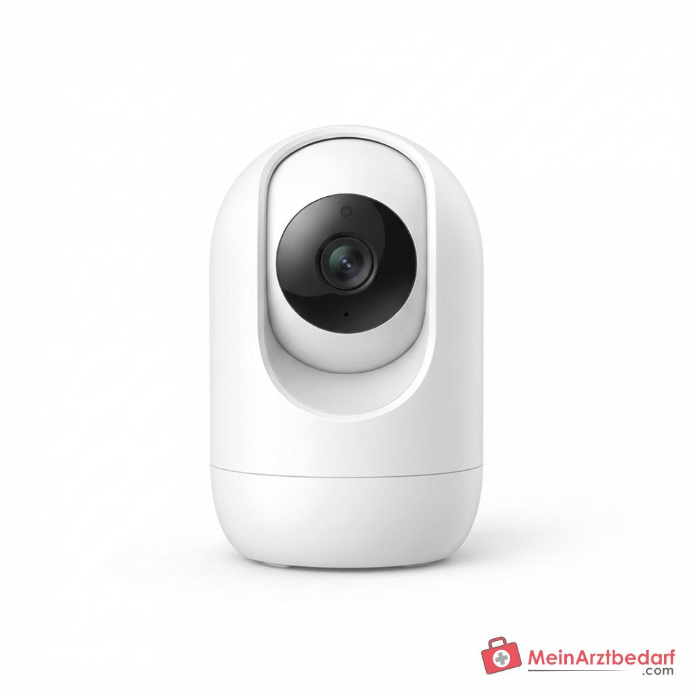 Babyphone vidéo Momcozy BM01 1080P Full HD, écran 5 pouces, batterie de 5000 mAh, rotation à 360 degrés, vision nocturne infrarouge, fonction VOX, audio bidirectionnel, capteur de température, portée de 960 pieds, connexion FHSS sans Wi-Fi.