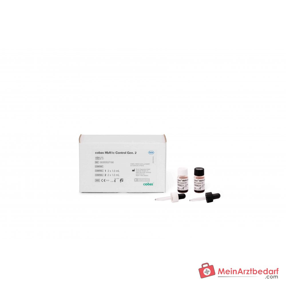 Roche cobas HbA1c Contrôle 4 x 2 ml pour cobas clic et cobas b 101