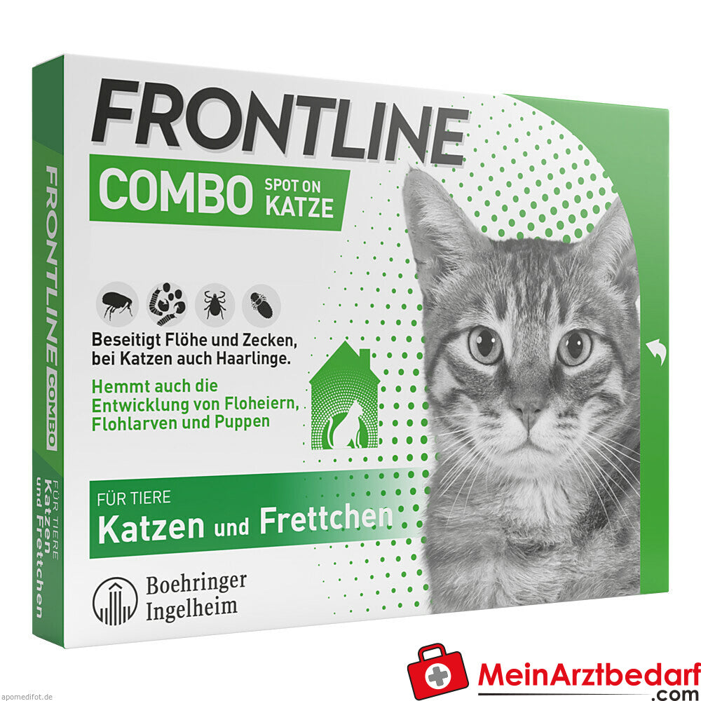 Frontline combo spot gatto, 3 pezzi
