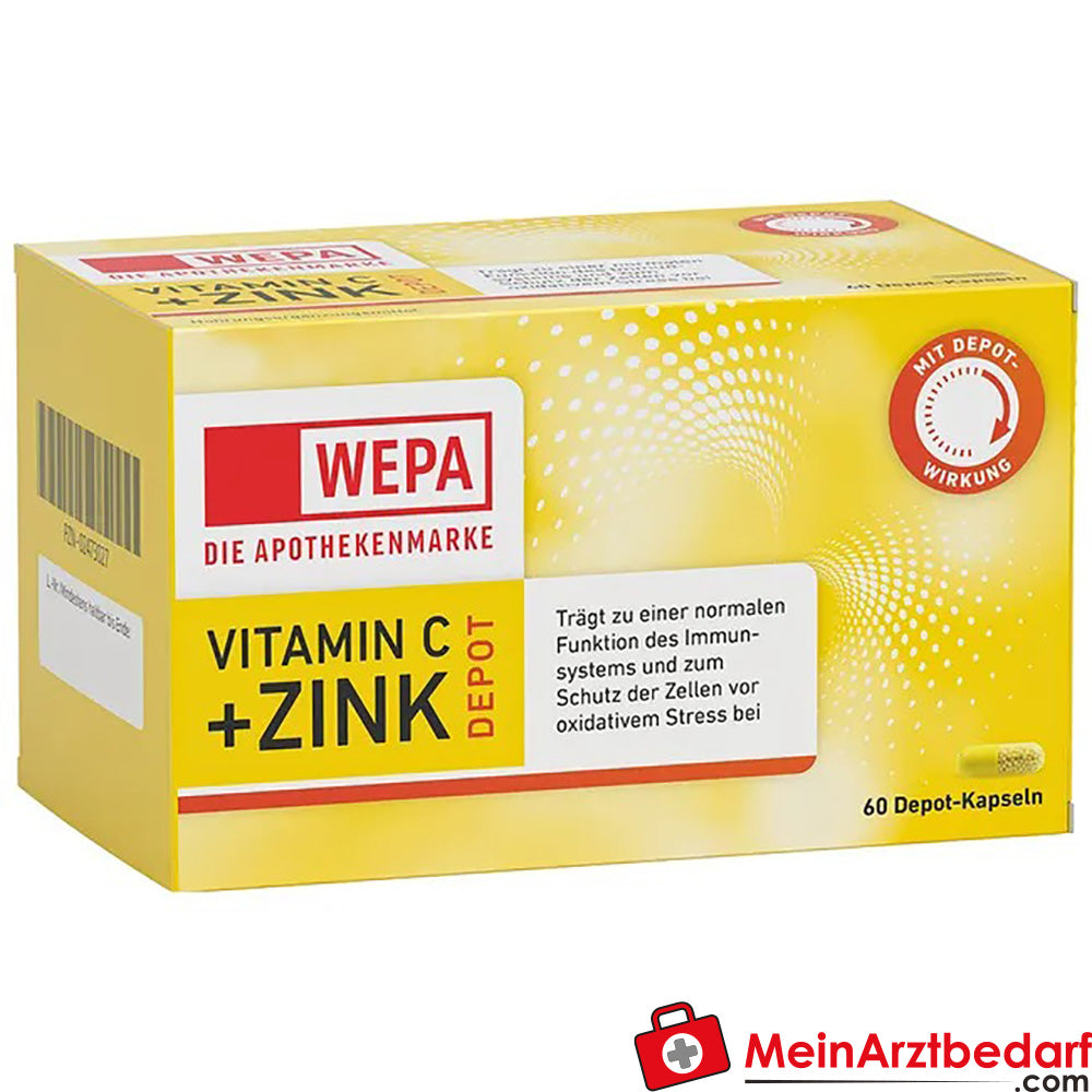 WEPA Vitamin C+Zink Kapseln, 60 St..