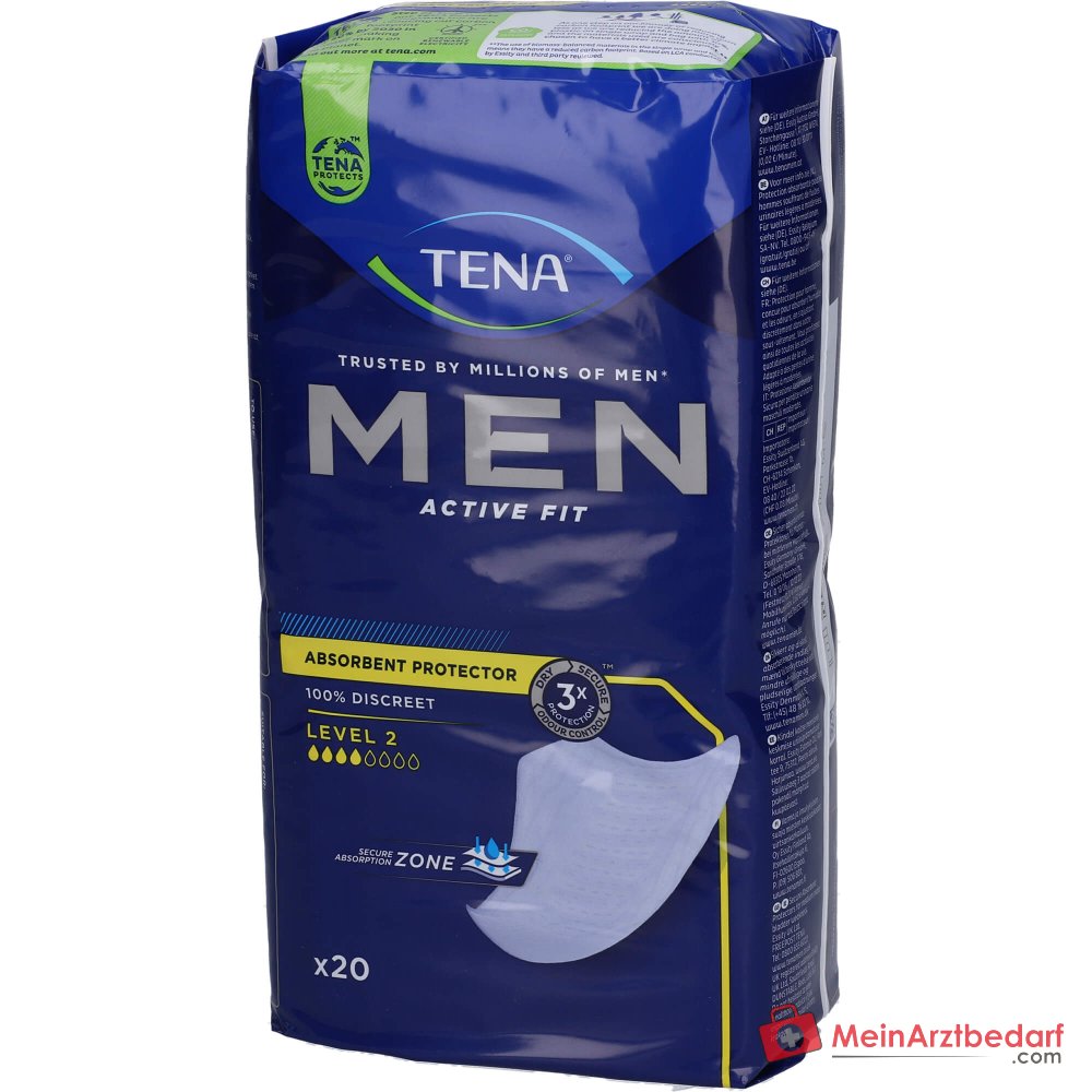 TENA Men Active Fit Protections niveau 2 pour hommes incontinence moyenne