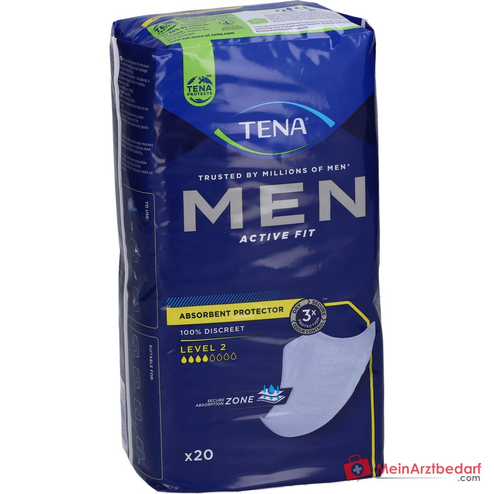 TENA Men Active Fit Protections niveau 2 pour hommes incontinence moyenne