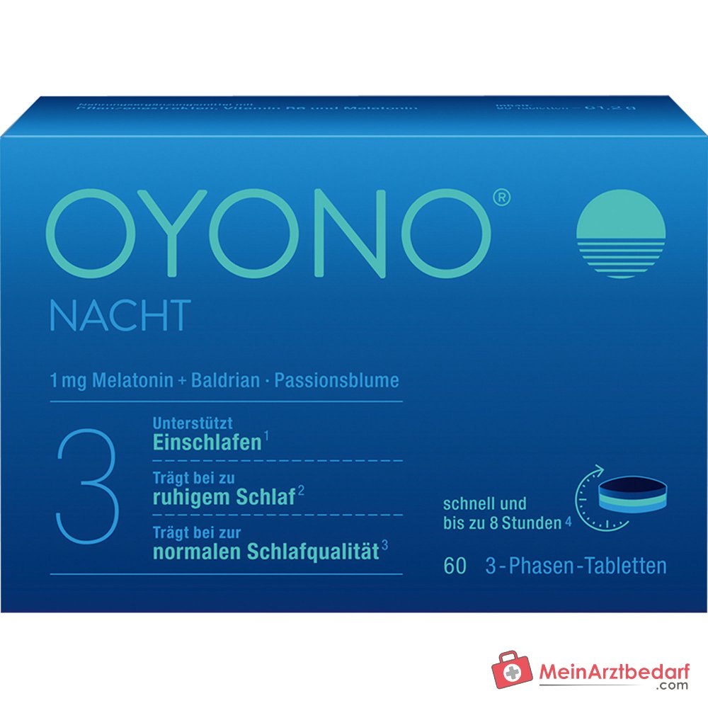 Divapharma IXXILON Melatonine / Vitamine B6 / Valeriaanwortel / Passiebloem / Meidoorn / Citroenmelisse tabletten, 60 st.