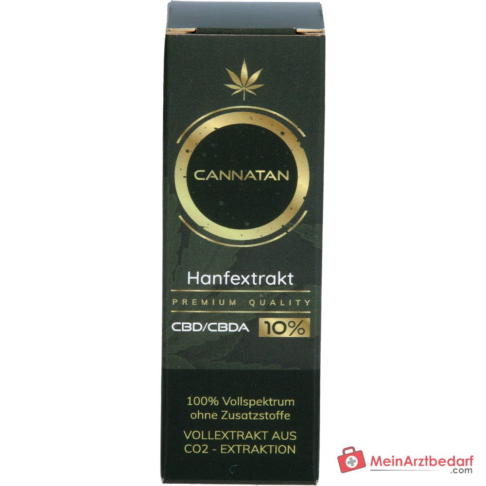 CANNATAN Extracto de Cáñamo CBD 10% Aceite de boca Botella cuentagotas