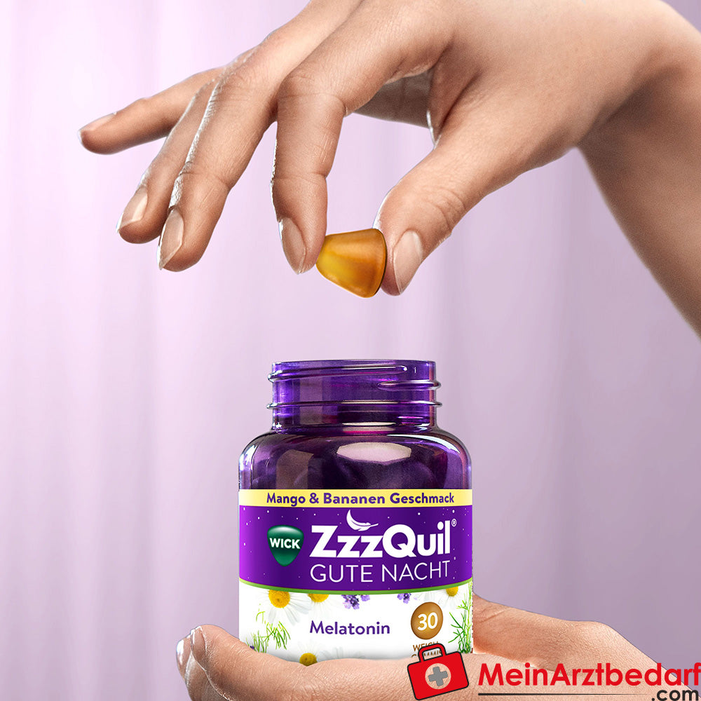 WICK ZzzQuil Gute Nacht mit Melatonin Mango-Banane, 60 St..