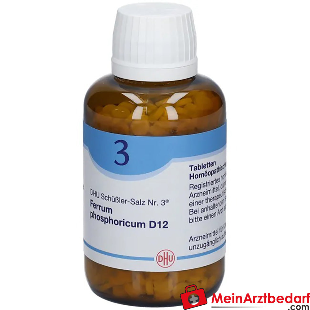 DHU Schuessler zout nr. 3 Ferrum phosphoricum D12 250 mg bolletjes