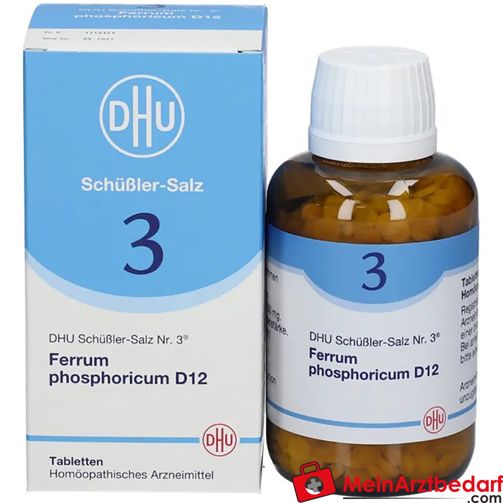 DHU Schuessler zout nr. 3 Ferrum phosphoricum D12 250 mg bolletjes