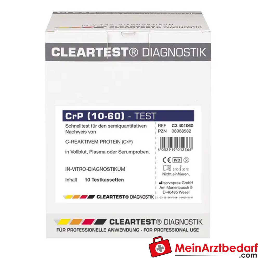 Cleartest CRP (10/30) oder (10/60) Entzündungsparameter Schnelltest.